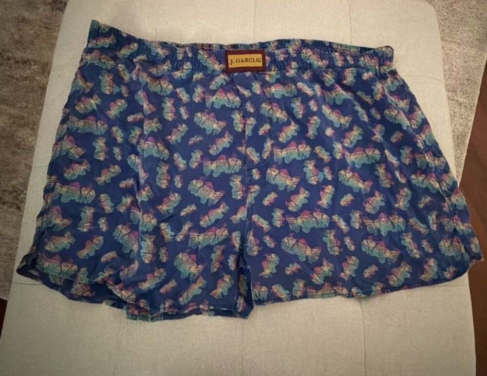 J. Garcia Estate of Jerome J. Garcia 1996 Vintage 100% Silk Boxer Shorts Jerry G